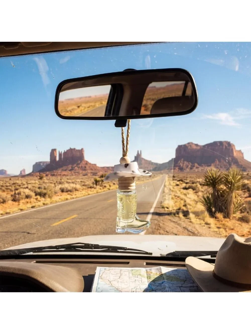 20 Pcs Cowboy Boot Air Freshener Diffuser Set, Refillable Glass Hanging